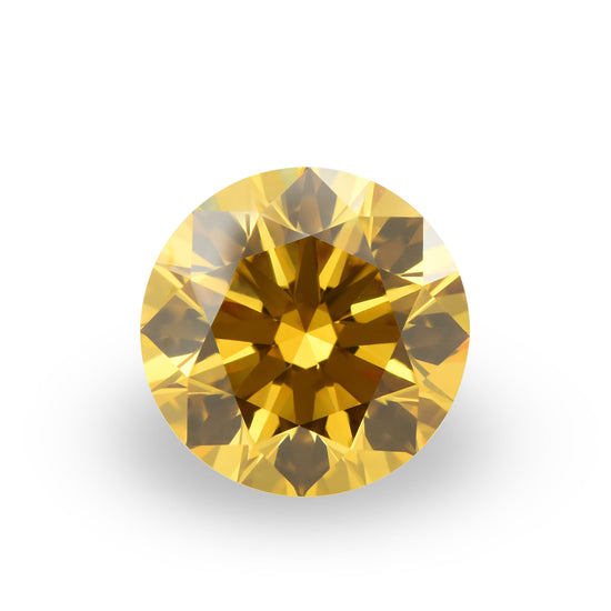 1.25 Carat Fancy Intense Orange Yellow Round Brilliant Diamond VS1 GIA