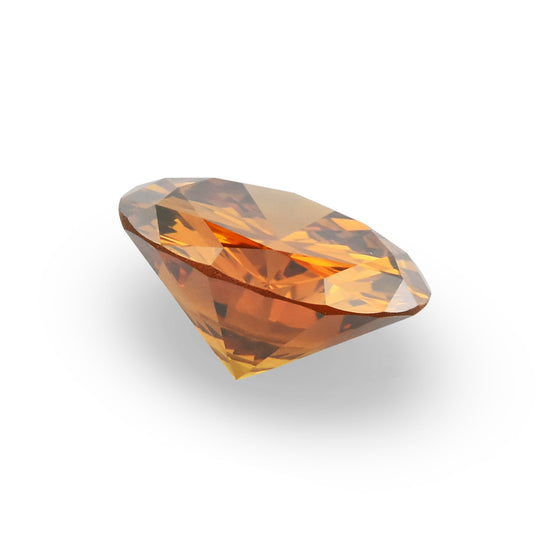 0.92 Carat Fancy Deep Orange Brown Round Brilliant Diamond (SI1) GIA