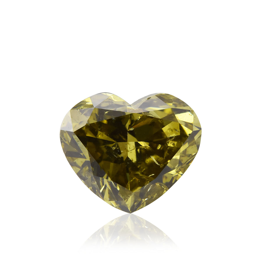 2.50 Carat Chameleon HEART Diamond (I1) GIA