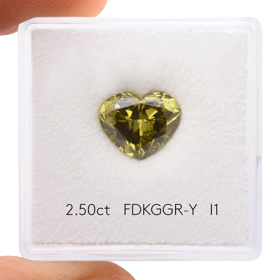 2,50 Karat Chamäleon HERZ Diamant (I1) GIA