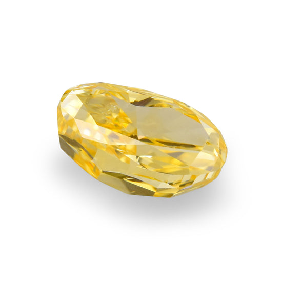 0.35 Carat Fancy Intense Orange Yellow Oval Diamond (I1) GIA
