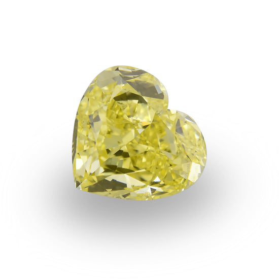 1.50 Carat Fancy Intense Yellow HEART Diamond SI1 GIA