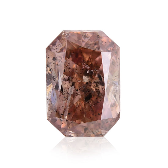 Diamante Radiant GIA Fancy Rosa Marrone da 0.51 carati (I1)