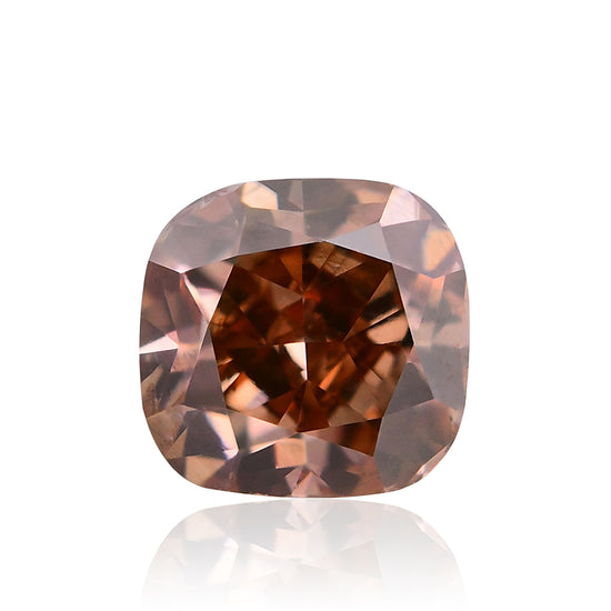 Diamante Cushion Fancy Dark Pink Brown da 0,41 Carati SI1 GIA