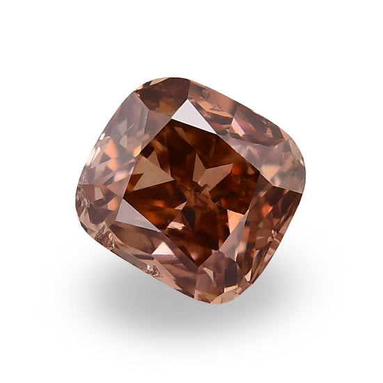 0.31 Carat Fancy Deep Pink Brown Cushion Diamond (SI2) GIA