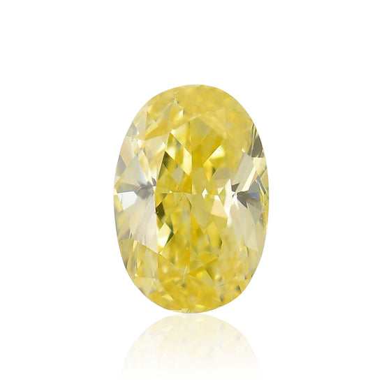 Diamante Ovale Giallo Intenso Fantasia 0,25 Carati I1 GIA