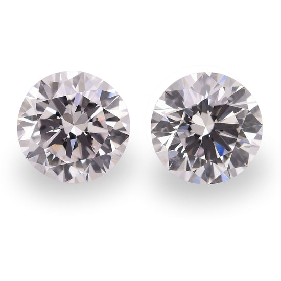 Diamanti taglio brillante rotondo rosa tenue 2,06 carati VS2