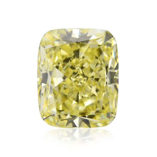0,91 Karat Fancy Yellow Cushion Diamant VS1 GIA