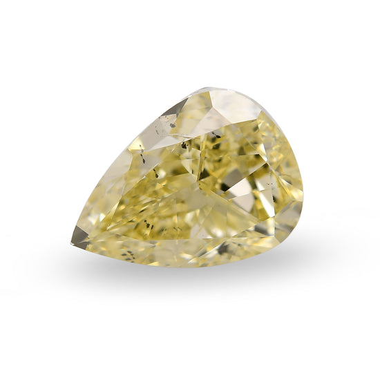 1.51 Carat Fancy Yellow Pear Diamond SI2 GIA