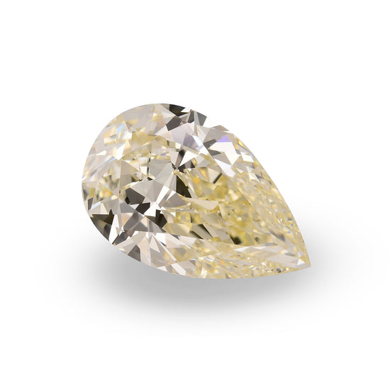 13.02 Carat Fancy Light Brownish Yellow Pear Diamond VS1 GIA