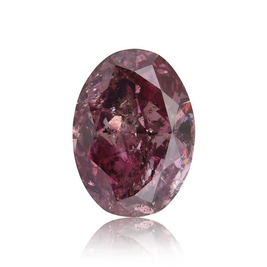 1,71 Karat Fancy Deep Purple Pink Ovaldiamant (I2) GIA