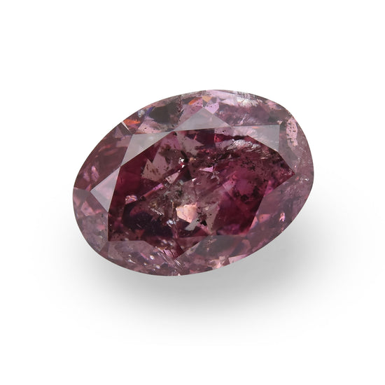 1,71 Karat Fancy Deep Purple Pink Ovaldiamant (I2) GIA