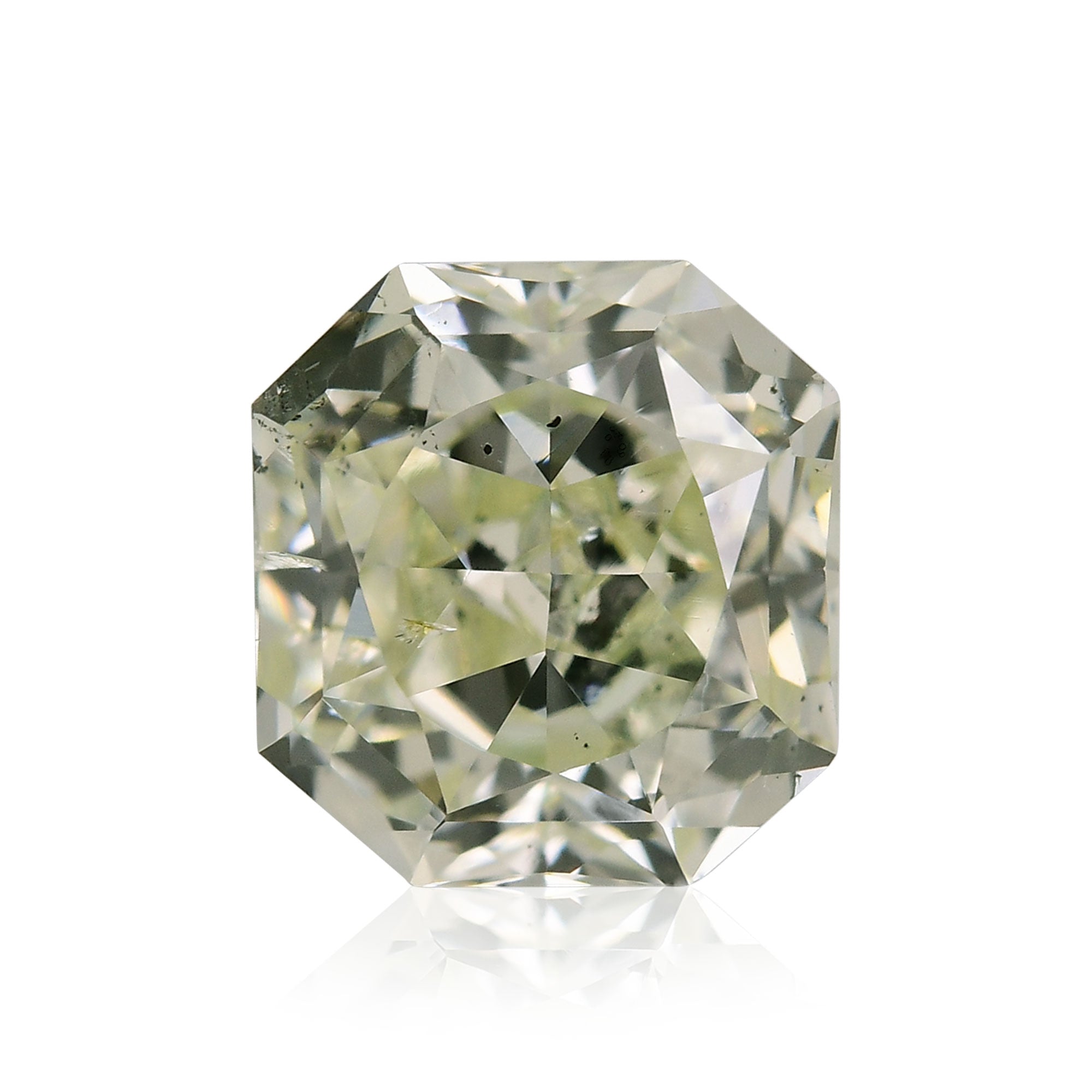 アクセサリー 0.138 Light Grayish Greenish Yellow SI-2 0.93 Carat Fancy Light Yellow Green Radiant Diamond SI2 GIA | LEIBISH
