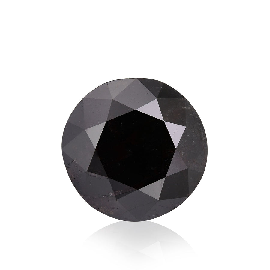 16.82 Carat Fancy Black Round Brilliant Diamond  GIA
