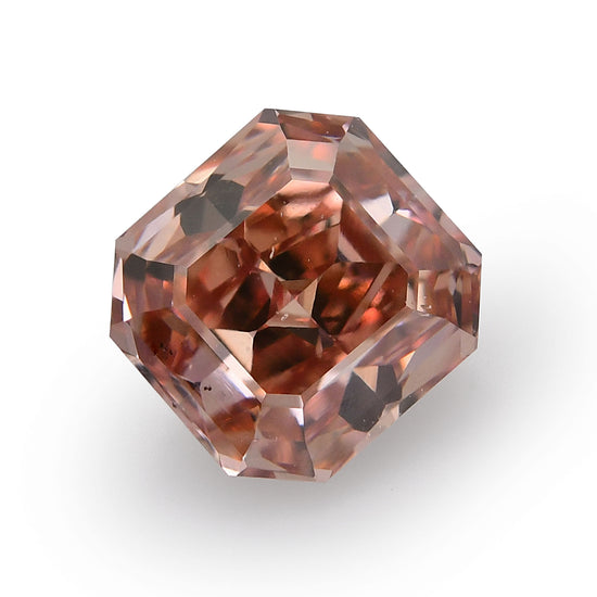 1.02 Carat Fancy Intense Orangy Pink Radiant Diamond SI1 GIA