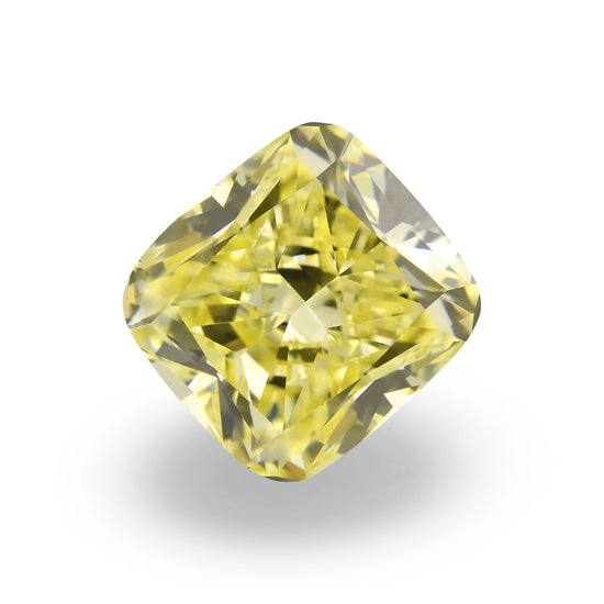 0.70 Carat Fancy Yellow Cushion Diamond VS1 GIA