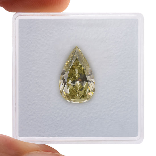 3.43 Carat Chameleon Pear Diamond SI2 GIA