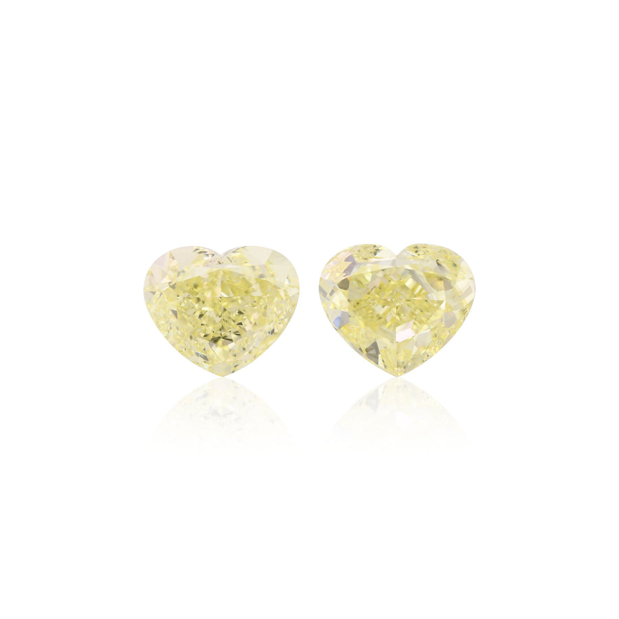 4.01 Karat Fancy Light Yellow Herz-Diamanten VS2 GIA