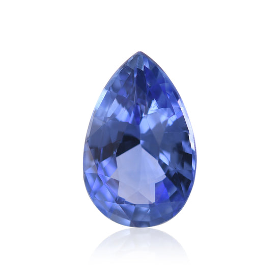 4.04 Carat Blue SRI LANKAN Pear Sapphire CD
