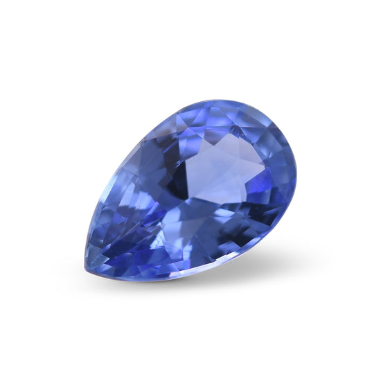 4.04 Carat Blue SRI LANKAN Pear Sapphire CD