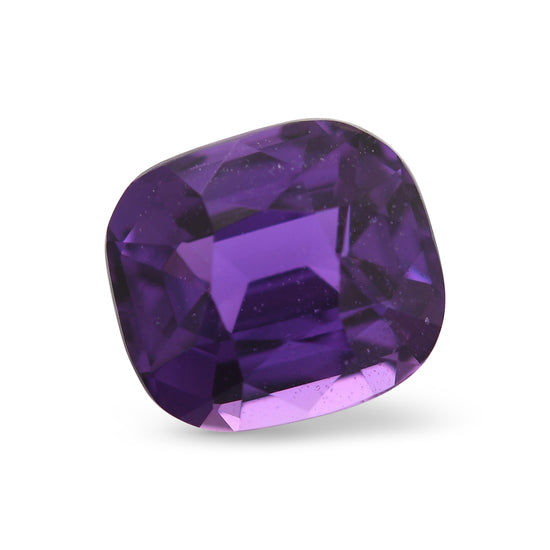4.04 Carat Purple MADAGASCAR Cushion Sapphire SSEF No Heat