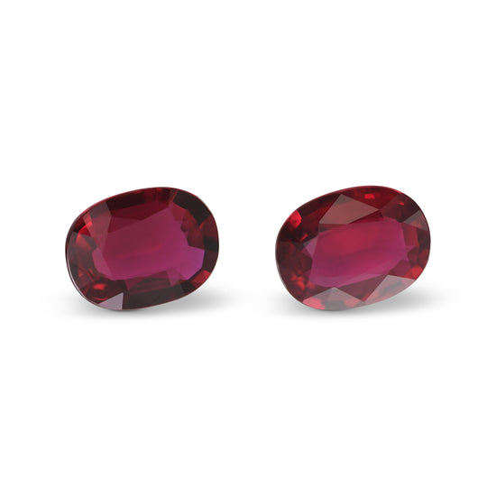 4.08 Carat Red Oval Ruby GRS