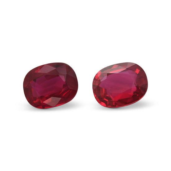 4.06 Carat Red Cushion Ruby GRS