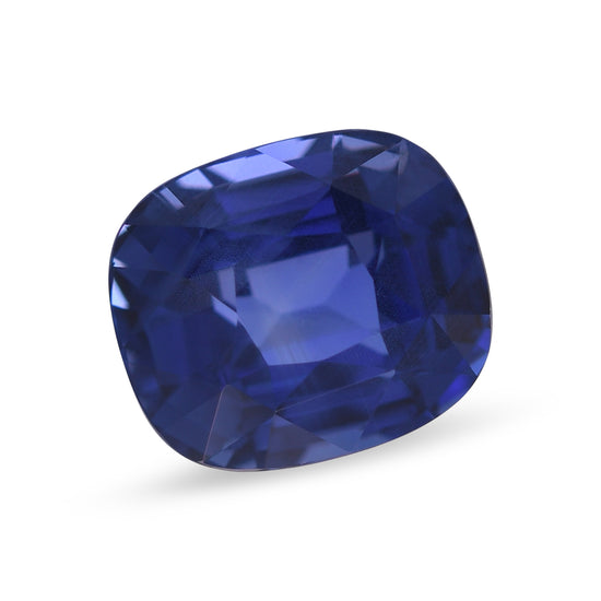 4.21 Carat Blue SRI LANKAN Cushion Sapphire GIA