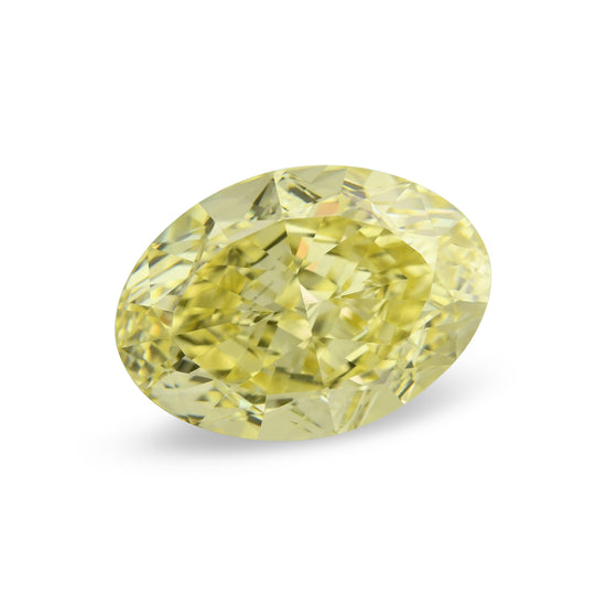 4.22 Karat Fancy Yellow Oval-Diamant VVS2 GIA