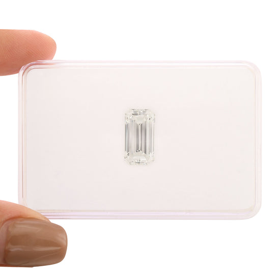 4.23 Carat F Emerald Diamond VS1 GIA