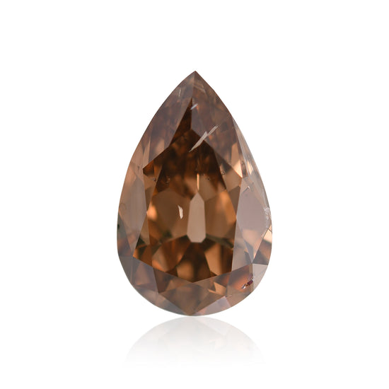 4.24 Karat Fancy Dark Orange Brown Birnen Diamant (SI2) GIA
