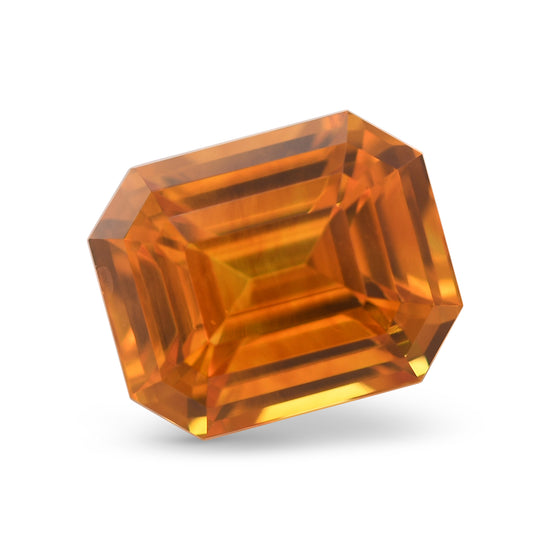 4.50 Carat Orange SRI LANKAN Emerald Sapphire GIA