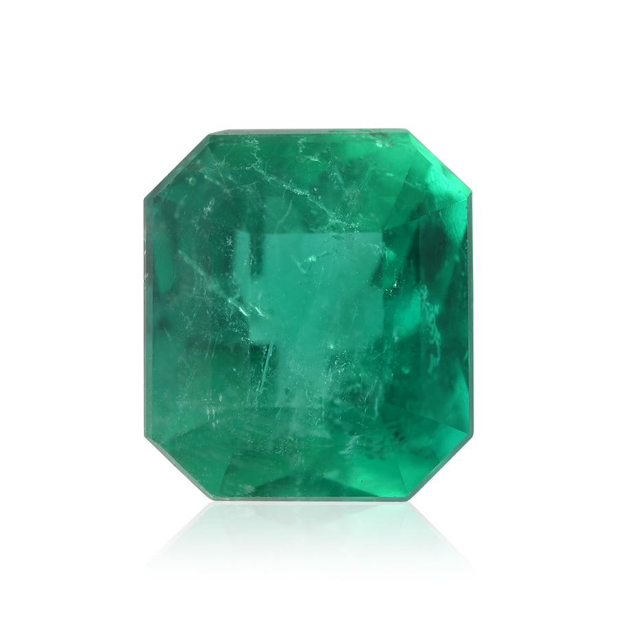 4.54 Carat Green COLOMBIAN Emerald Emerald CD
