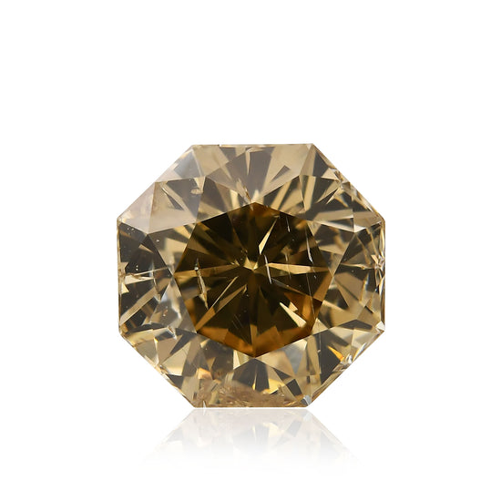 Diamante ottagonale Fancy Yellow Brown (SI1) da 3,01 carati GIA
