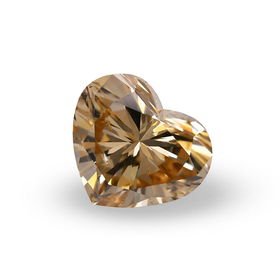 1.54 Carat Fancy Brown Yellow HEART Diamond (SI2) GIA