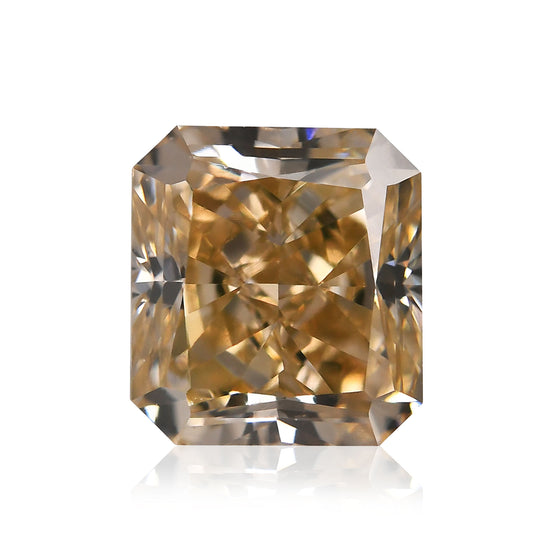 1.22 Carat Fancy Light Brown Yellow Radiant Diamond VS2 GIA