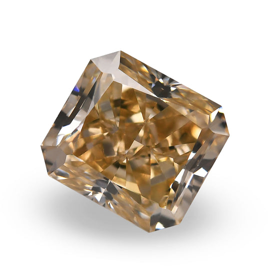 1.22 Carat Fancy Light Brown Yellow Radiant Diamond VS2 GIA