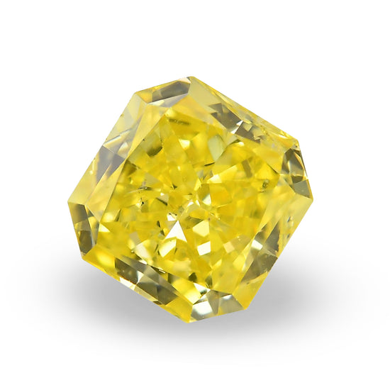 0.51 Carat Fancy Vivid Yellow Radiant Diamond (SI1) GIA
