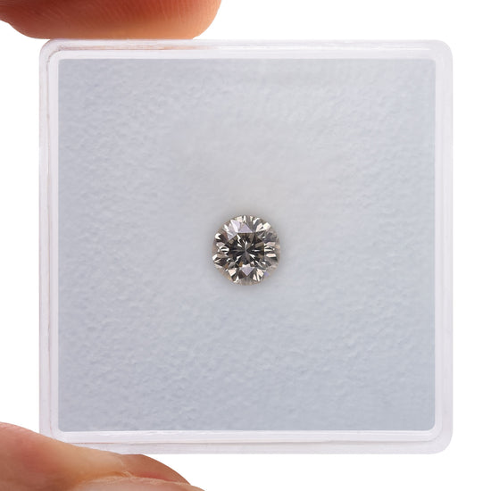 0.42 Carat Fancy Gray Round Brilliant Diamond SI1 GIA