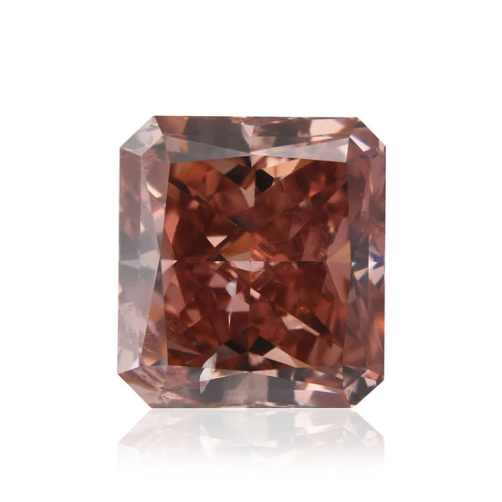 1.13 Carat Fancy Deep Orangy Pink Radiant Diamond (SI2) GIA