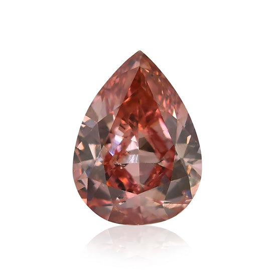 Diamante Rosa Intenso a Pera, 0,33 Carati, SI2 GIA