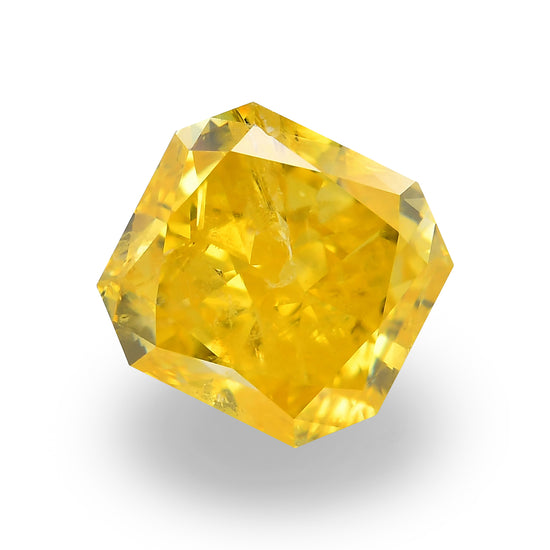 Diamante Radiante Giallo Fancy Vivid da 2,31 Carati (I1) GIA