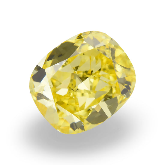1.01 carati diamante giallo vivido fantasia taglio cuscino SI1 GIA