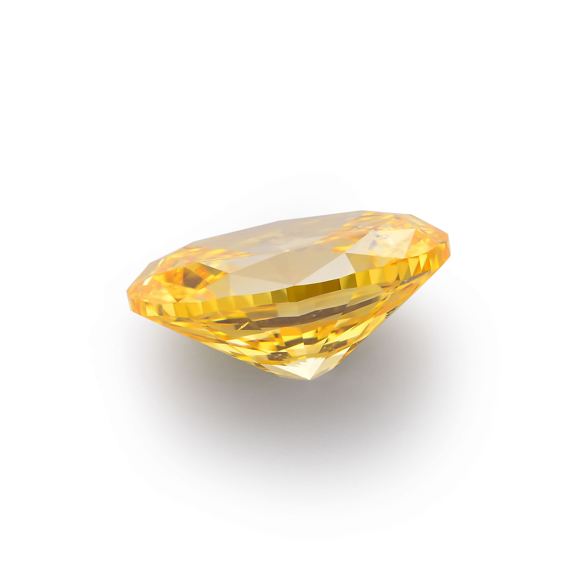 1.77 Carat Fancy Vivid Yellow Orange Oval Diamond SI2 GIA | LEIBISH