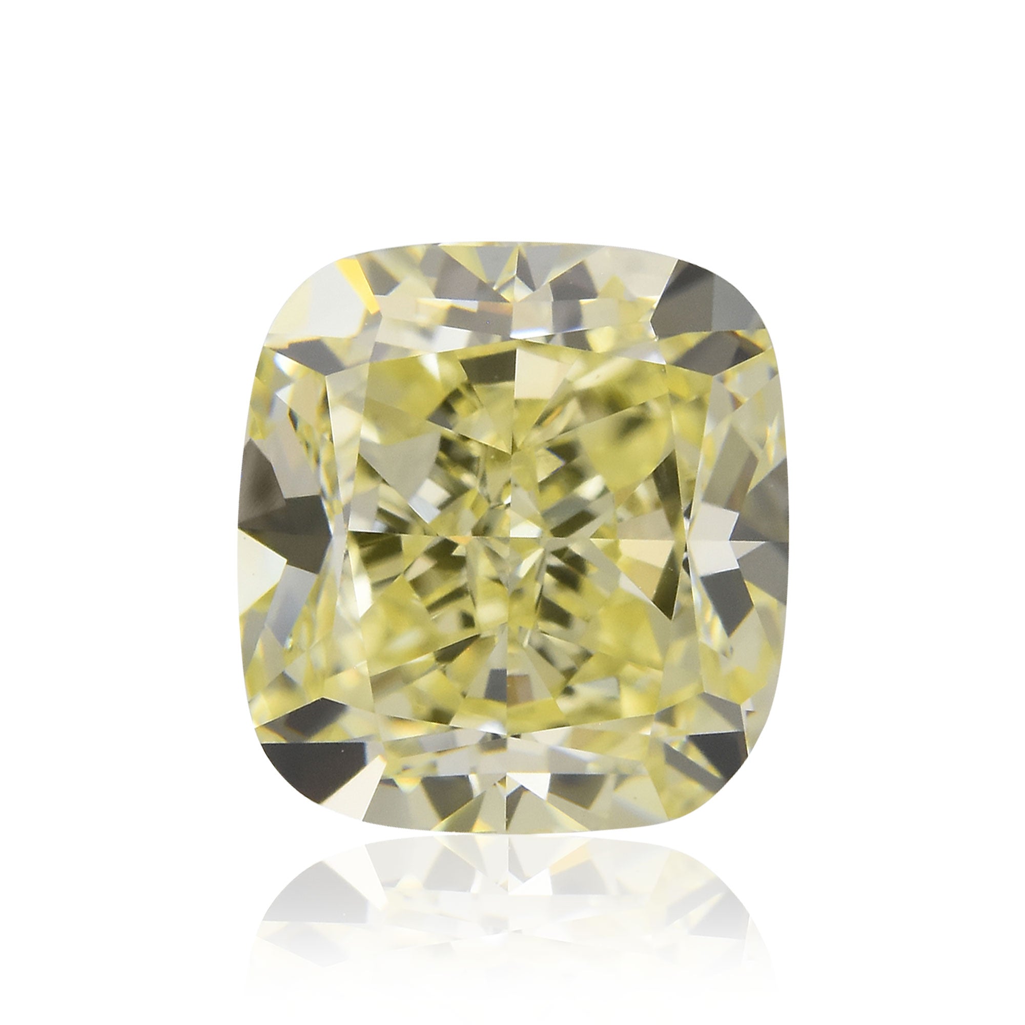 2.03 Carat Fancy Light Yellow Cushion Diamond VS2 GIA | LEIBISH