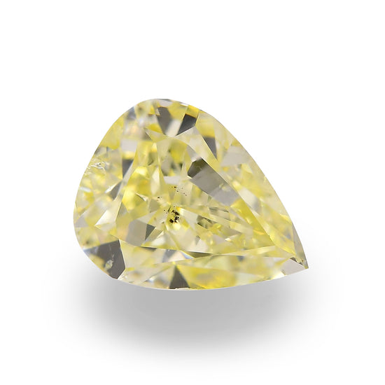 1.50 Carat Fancy Yellow Pear Diamond (I1) GIA