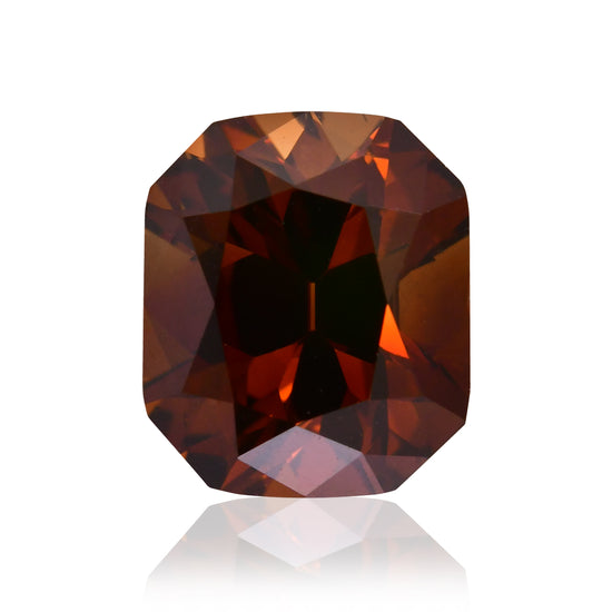 1.15 Karat Fancy Deep Orange Brown Radiant Diamant (VS1) GIA
