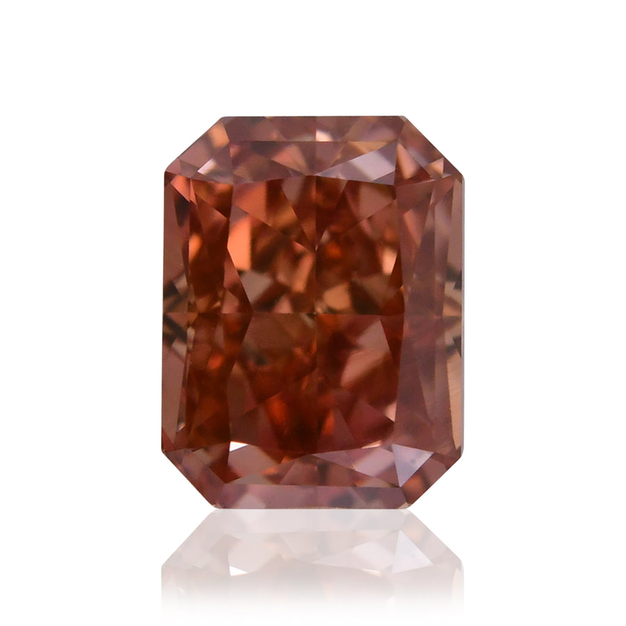 Diamante Radiant Fancy Deep Brown Pink SI1 GIA da 0,66 carati