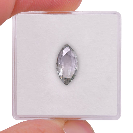 1.05 Carat Fancy Bluish Green Marquise Diamond SI1 GIA