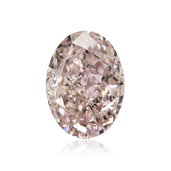 Diamante Ovale Fantasia Marrone Porpora Chiaro da 0,81 carati (I2) GIA
